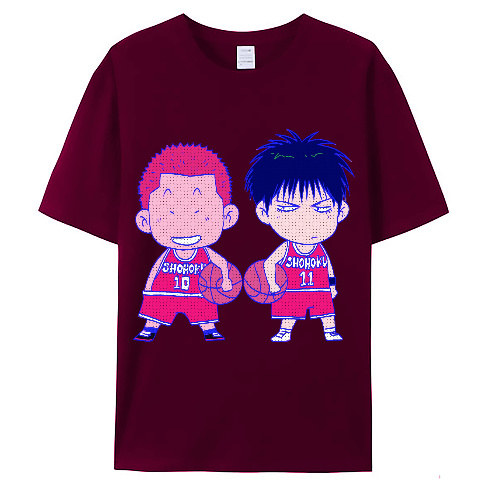 （画像用） SLAM DUNK／スラムダンク レディースカジュアルプリントTシャツ（綿100％）
